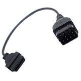 Переходник с OBD2 16pin мама на GAZ газ 12pin папа 7000000218 фото