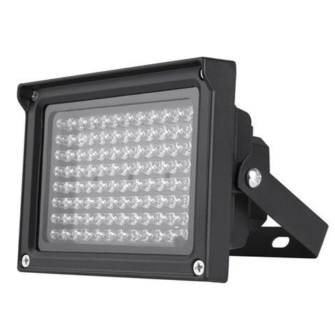 Прожектор інфрачервоний іч для камер 96LED 60 м вуличний, чорний 7000003207 фото
