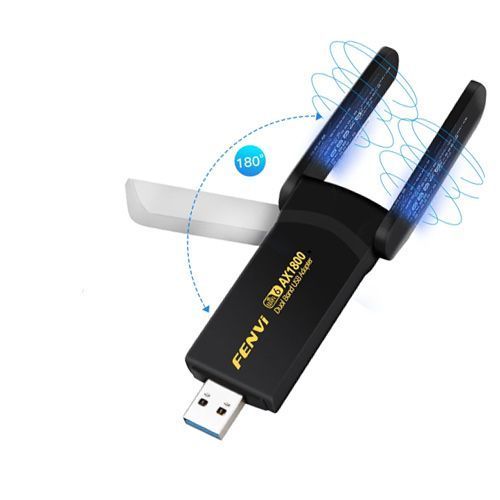 Адаптер / блок USB Wi-Fi мережевий 1800мб, 802.11ax, 2 антени, Fenvi FU-AX1800 7000007517 фото
