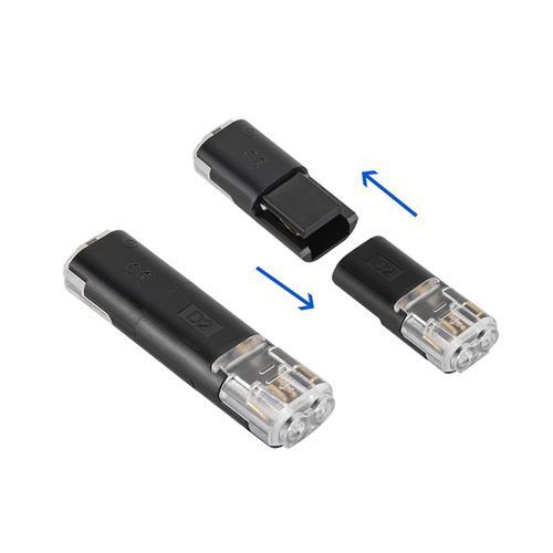Соединитель проводов D2 2пин 18-22AWG без зачистки, быстрозажимной (10 шт.) 7000008038 фото