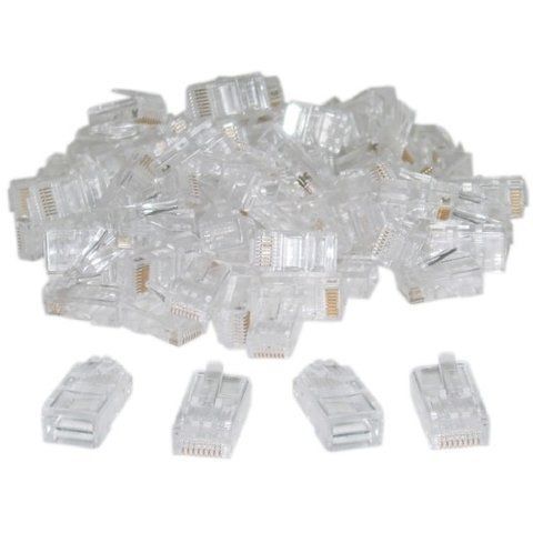 Коннектор RJ45 8P8C Cat5 Cat5e Cat6 RJ45 (100 шт.) 7000001625 фото