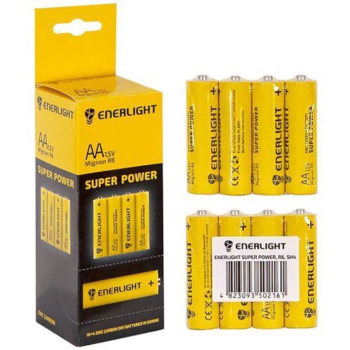 Батарейка AA R6 Enerlight солевая 1.5 в 7000006603 фото