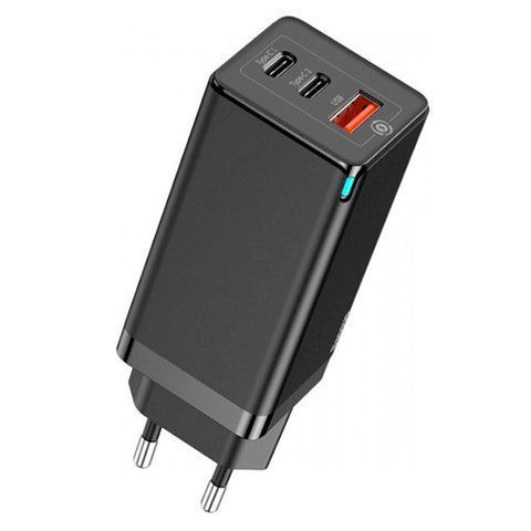 Сетевое зарядное устройство USB 2xType-C QC4.0 PD3.0 65 вт Baseus GaN3 Pro 7000003333 фото