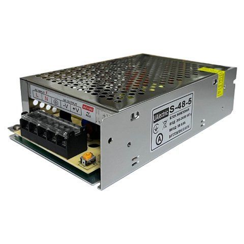 Блок / адаптер питания перфорированный 5 в 9.6а 48 вт для LED-лент CCTV, UAlectric 7000007297 фото
