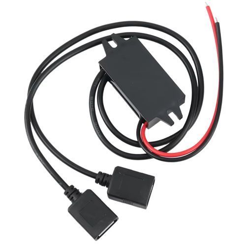 Преобразователь напряжения 12 в-5 в 3а 2xUSB, скрытая проводка авто 7000007710 фото