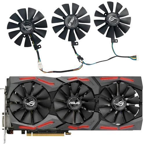 Вентилятори 87 мм 12 в FDC10U12S9-C FDC10H12S9-C ASUS GTX 980 Ti R9 390X (3 шт.) 7000006193 фото