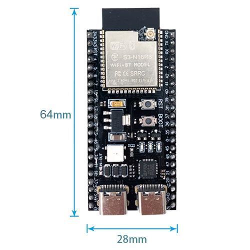 Esp32-s3 N16R8 44pin DevKitC-1 Wi-Fi Bluetooth з IPEX, плата розробника 7000008080 фото