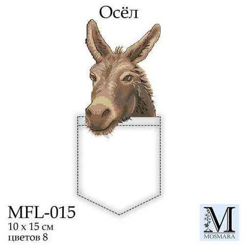 Набор для вышивки ТМ Мосмара Осел MFL-015 2140295772 фото