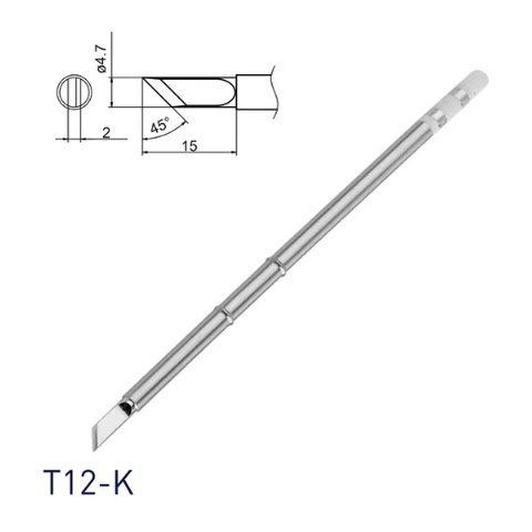 Ніж жало-наконечник T12-K для паяльника паяльної станції Hakko T12 7000006587 фото