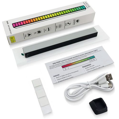 Світильник / лампа музичний еквалайзер 32 LED USB, D-08-RGB 7000006729 фото
