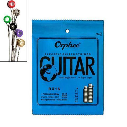 Струны для электрогитары 9-42", 0.23-1.07 мм, Orphee RX15 (6 шт.) 7000005667 фото