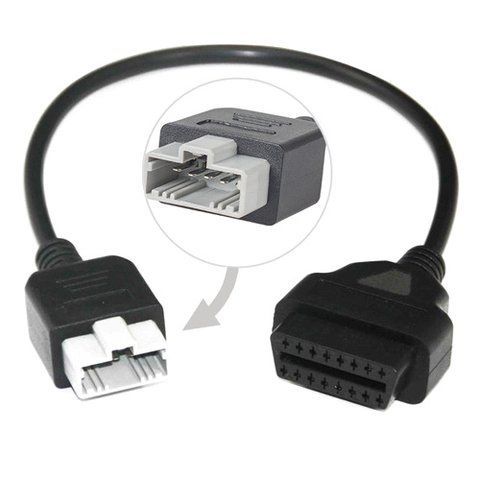 Перехідник з OBD2 16pin мама на Honda 5pin тато 7000000063 фото