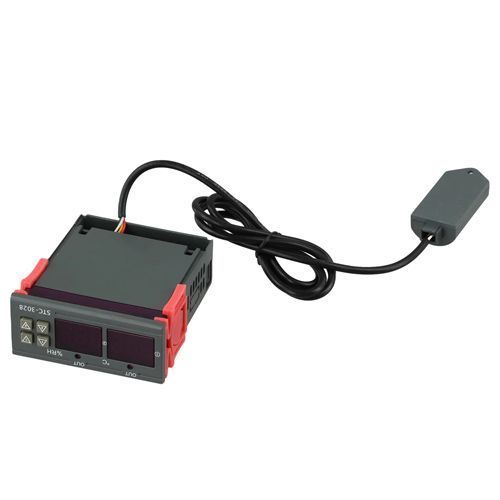 Регулятор температури та вологості цифровий 2 реле -20~80с 220 в 10а STC-3028 7000007909 фото