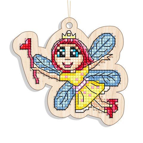 Новогодняя игрушка подвес на елку - Фея FNGi-008 (Заготовка для вышивки) 2140295881 фото