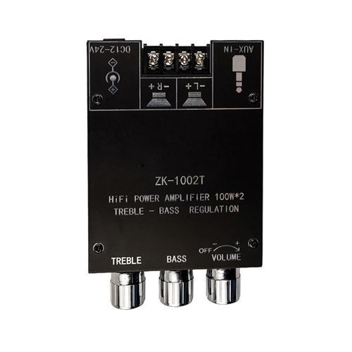 Аудио усилитель мощности звука HiFi 2x100 вт Bluetooth 5.0 TD5182A, ZK-1002T 7000005721 фото