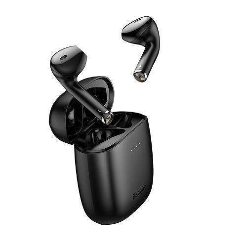 Навушники бездротові, гарнітура з кейсом Baseus Encok W04 Bluetooth, чорні 7000003232 фото