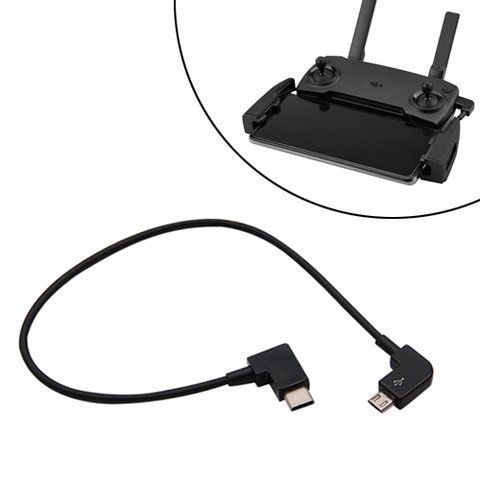 Кабель / провод OTG MicroUSB &ndash; Type-C для пульта DJI Spark, Mavic Pro/Air, 28 см 7000003303 фото