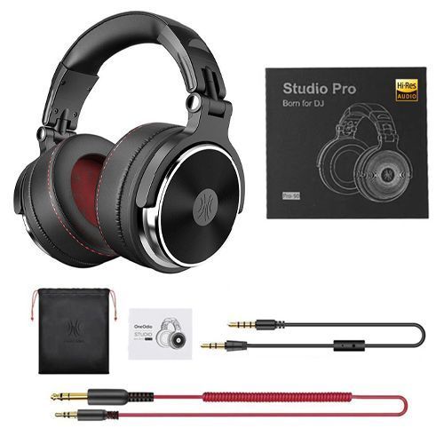Навушники дротові OneOdio Studio Pro 50, складані, мікрофон, чорні 7000006690 фото