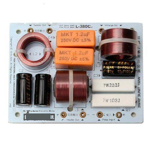 Фільтр кросовер 3х-смуговий пасивний для акустики Hi-Fi 150 вт L-380C 7000002960 фото