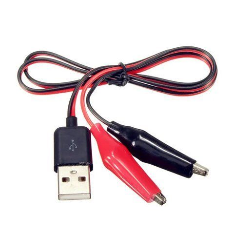 Кабель / провід перехідник USB Type-A на зажими крокодили, 60 см 7000008041 фото