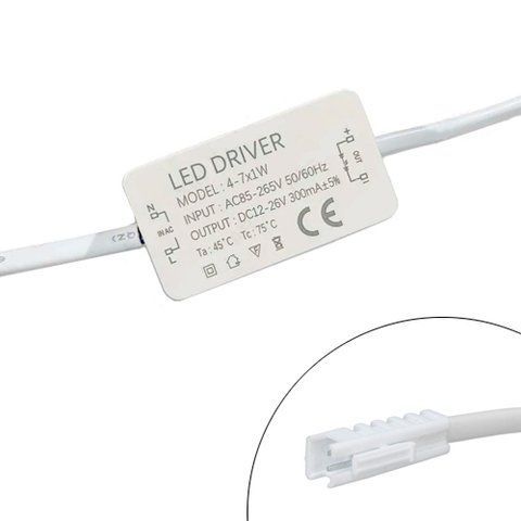 Блок / адаптер питания LED драйвер постоянного тока 4-7x1 вт 0.3а AC220 в &ndash; DC12-26 в 7000007038 фото