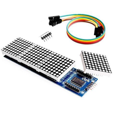Светодиодная матрица из 4 матричных дисплеев на MAX7219 MAX7221 Arduino 7000002943 фото