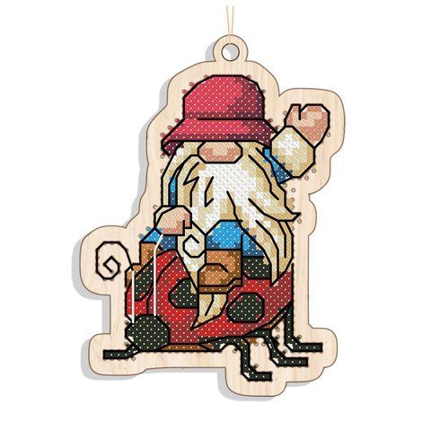 Новогодняя игрушка подвес на елку - Солнечный всадник FNGi-055 (Заготовка для вышивки) 2140295791 фото