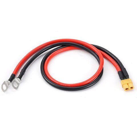 Кабель / провод переходник XT60 мама на м8 клеммы (O-ring), 10AWG, 50 см 7000007939 фото