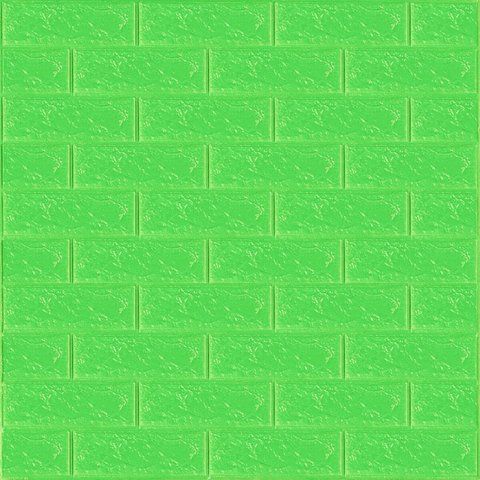 3D панель самоклеющаяся 700x770x3мм кирпич Зеленый (013-3) SW-00000639 991942804 фото