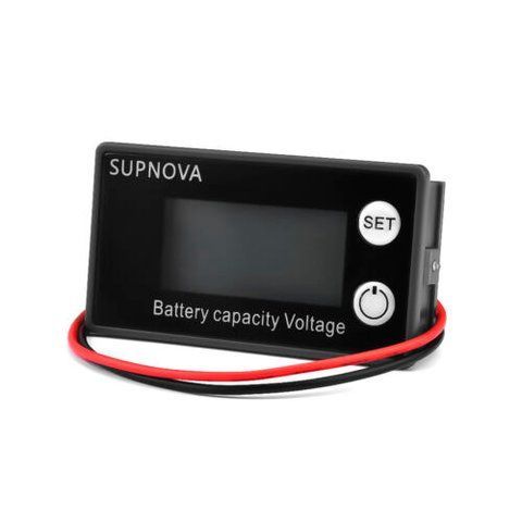 Индикатор заряда аккумулятора % вольтметр 8-100 в Li-ion LiFePO4, SUPNOVA 7000006704 фото