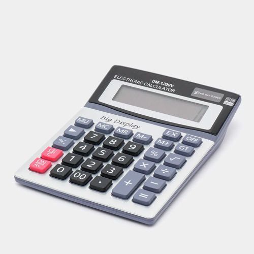 Калькулятор настольный бухгалтерский 19x14.5 см 12-разрядный, DM-1200 V 7000006636 фото