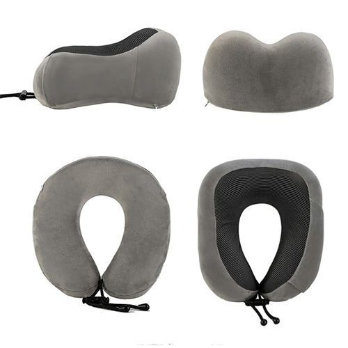 Набір дорожній для сну 3в1, подушка підголовник Memory foam, маска, беруші 7000006206 фото