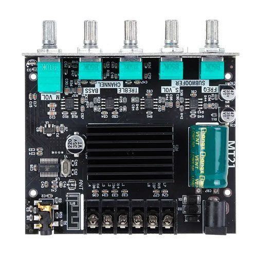 Аудіо підсилювач потужності звуку 2x50 вт 1x100 вт Bluetooth 5.0, ZK-MT21 7000007124 фото