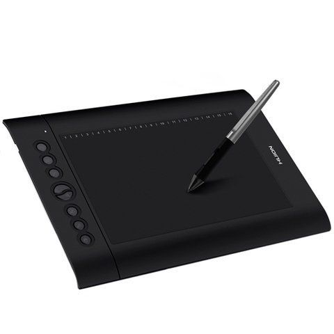 Графический планшет с пером HUION H610 Pro V2, 10x6.25" 7000006457 фото