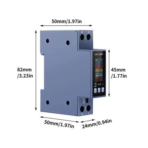 Счетчик Wi-Fi электроэнергии однофазный 220 в 40а DIN, защиты, KWS-303WF 7000007367 фото