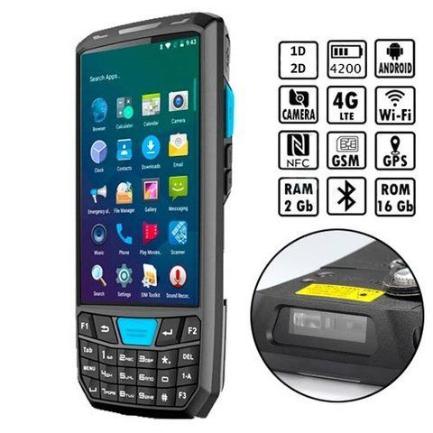 Термінал збору даних 2D тсд 035 4.5" Helio A22 2/16гб 4G Android Newland, док-станція 7000003880 фото