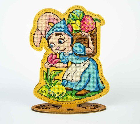 Новогодняя игрушка подставка - Собирая тюльпаны FNGp-009 (Заготовка для вышивки) 2140295899 фото