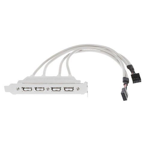 Контроллер планка расширения USB 2.0, 4 порта, на заднюю панель пк 7000005864 фото