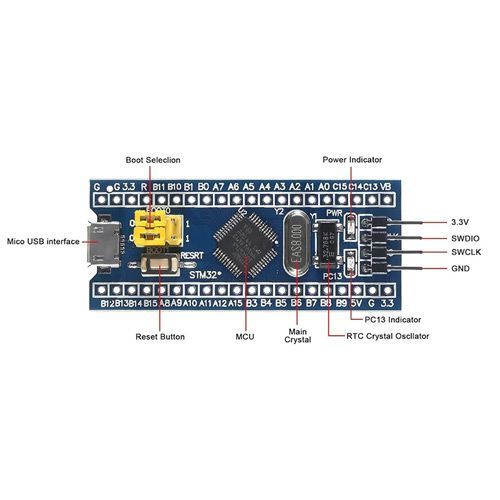 Stm32f103c8t6 ARM Cortex-M3 STM32 MicroUSB, плата розробника 7000007715 фото