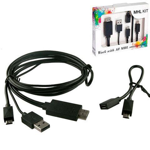 Кабель / провод MHL MicroUSB - HDMI 5+11pin FullHD переходник 7000003241 фото