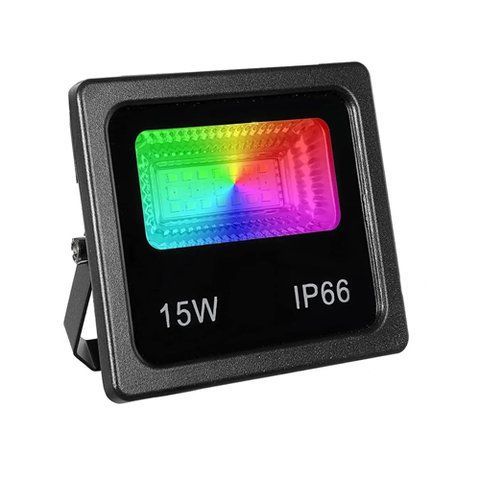 Прожектор світлодіодний RGB LED вуличний, 15 вт 1200 м 220 в 7000006117 фото