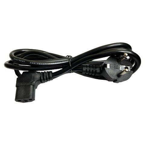 Кабель / провод сетевой питания компьютера IEC C13 угловой, 28x0.07, 1.5 м 7000006353 фото