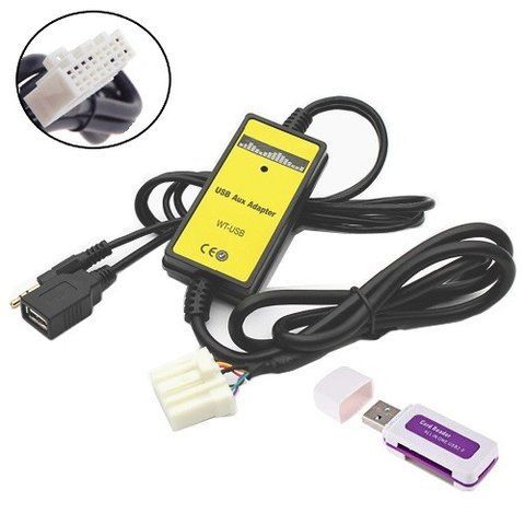 Адаптер / блок USB AUX MP3 для магнітоли 8+8пін Mazda, WT-USB QX023 7000000141 фото