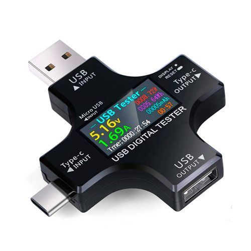 Usb тестер струму напруги ємності, Type-C MicroUSB, Atorch J-7C 7000006822 фото